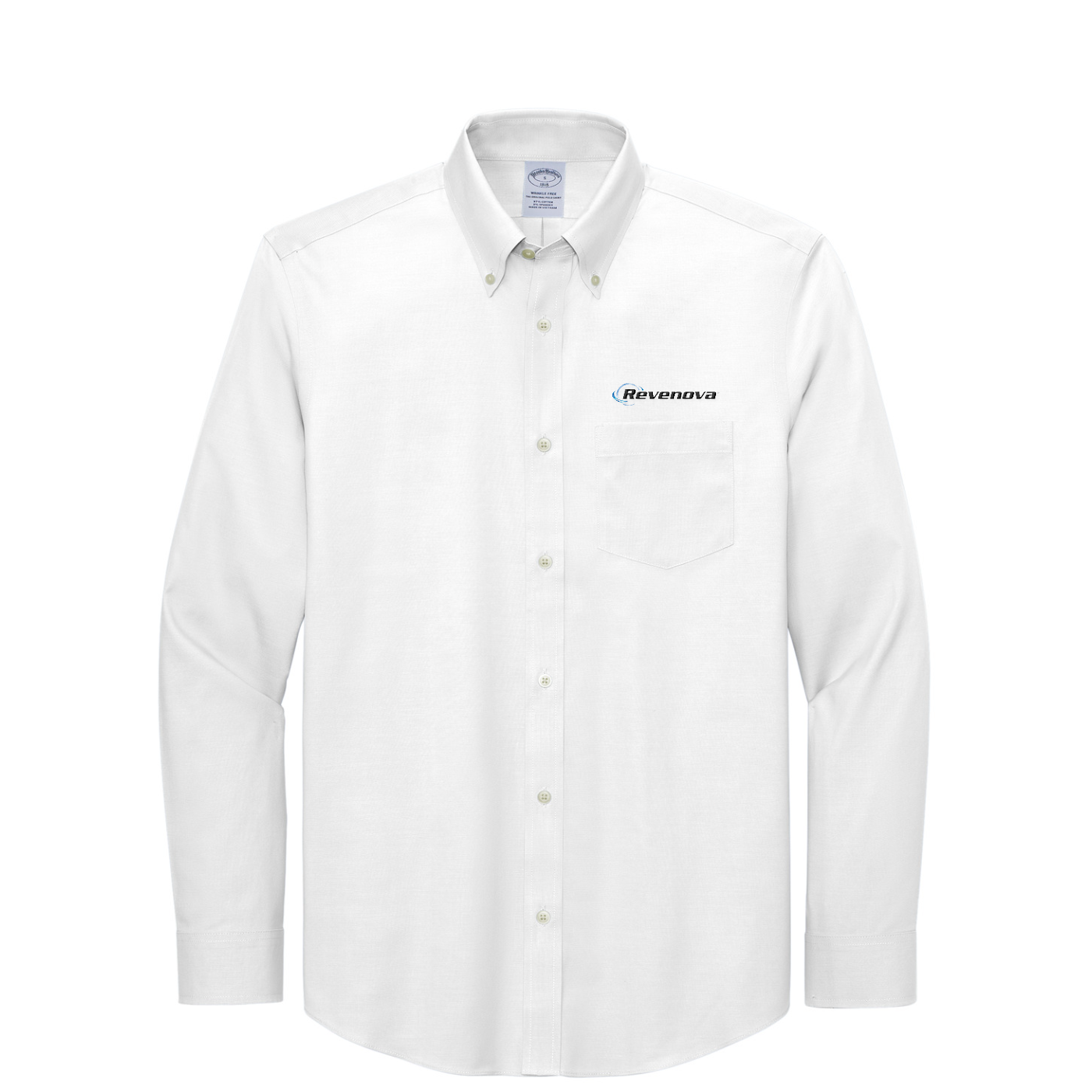 Brooks Brothers Wrinkle-Free Stretch Pinpoint Shirt — White