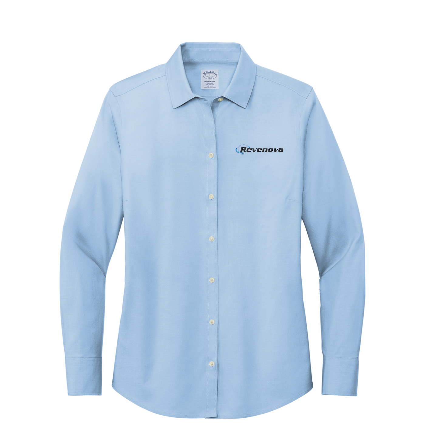 Brooks Brothers Women's Wrinkle-Free Stretch Pinpoint Shirt — Newport Blue