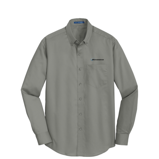 Port Authority SuperPro Twill Shirt — Monument Grey