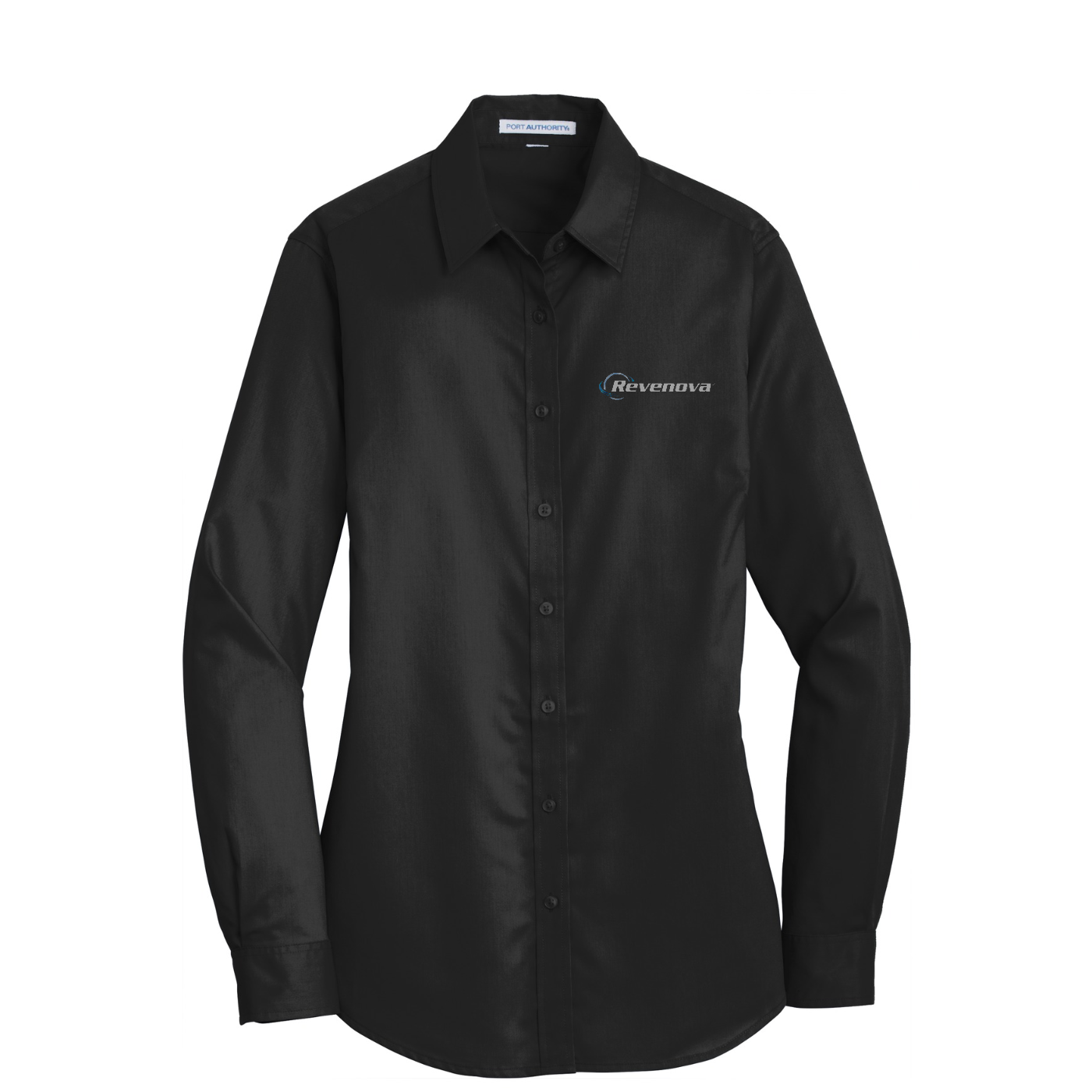 Port Authority Women's SuperPro Twill Shirt — Black